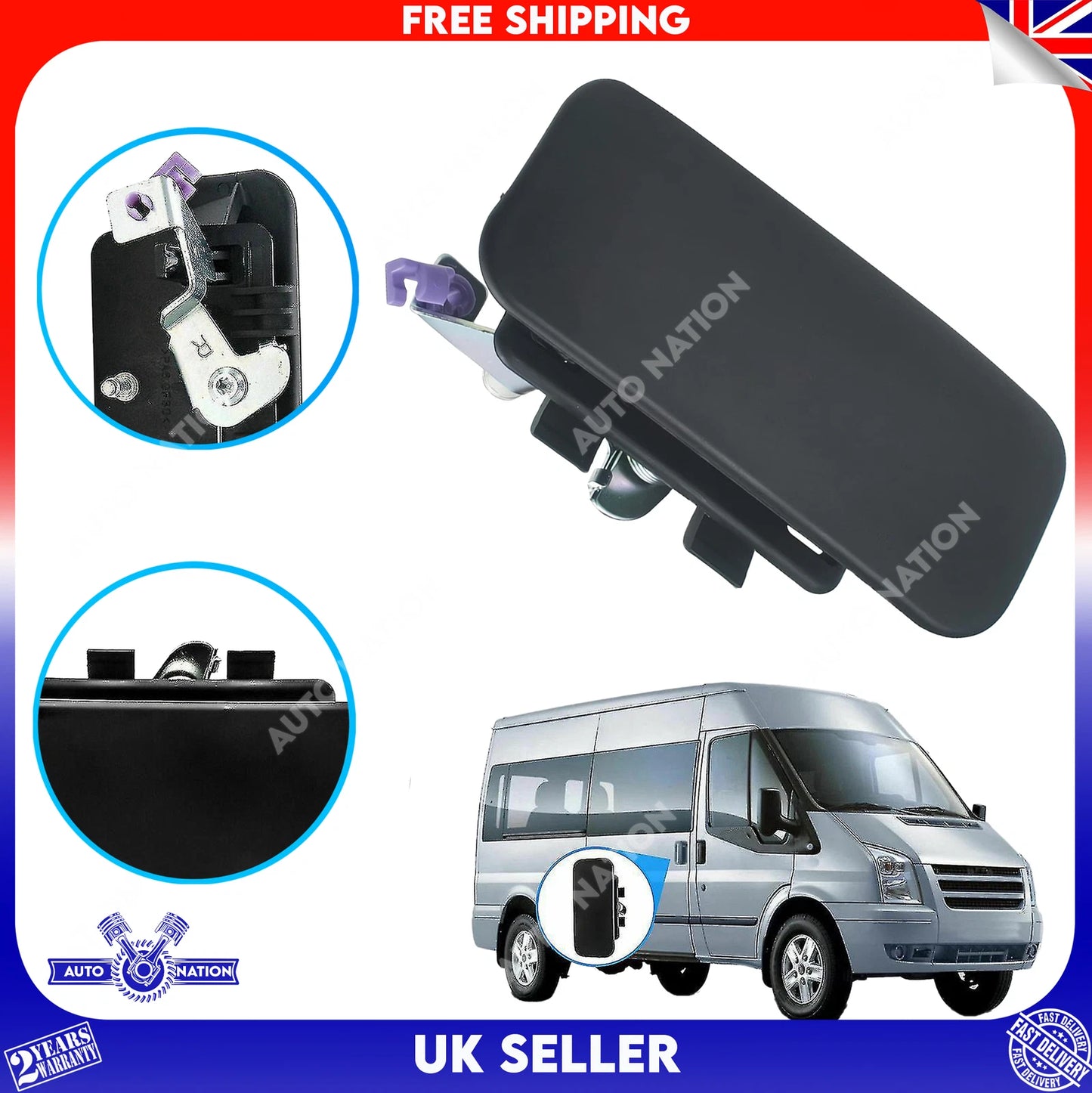 Motoviano Left Sliding Loading Door Handle for Ford Transit MK6 & MK7 (2000-2014)