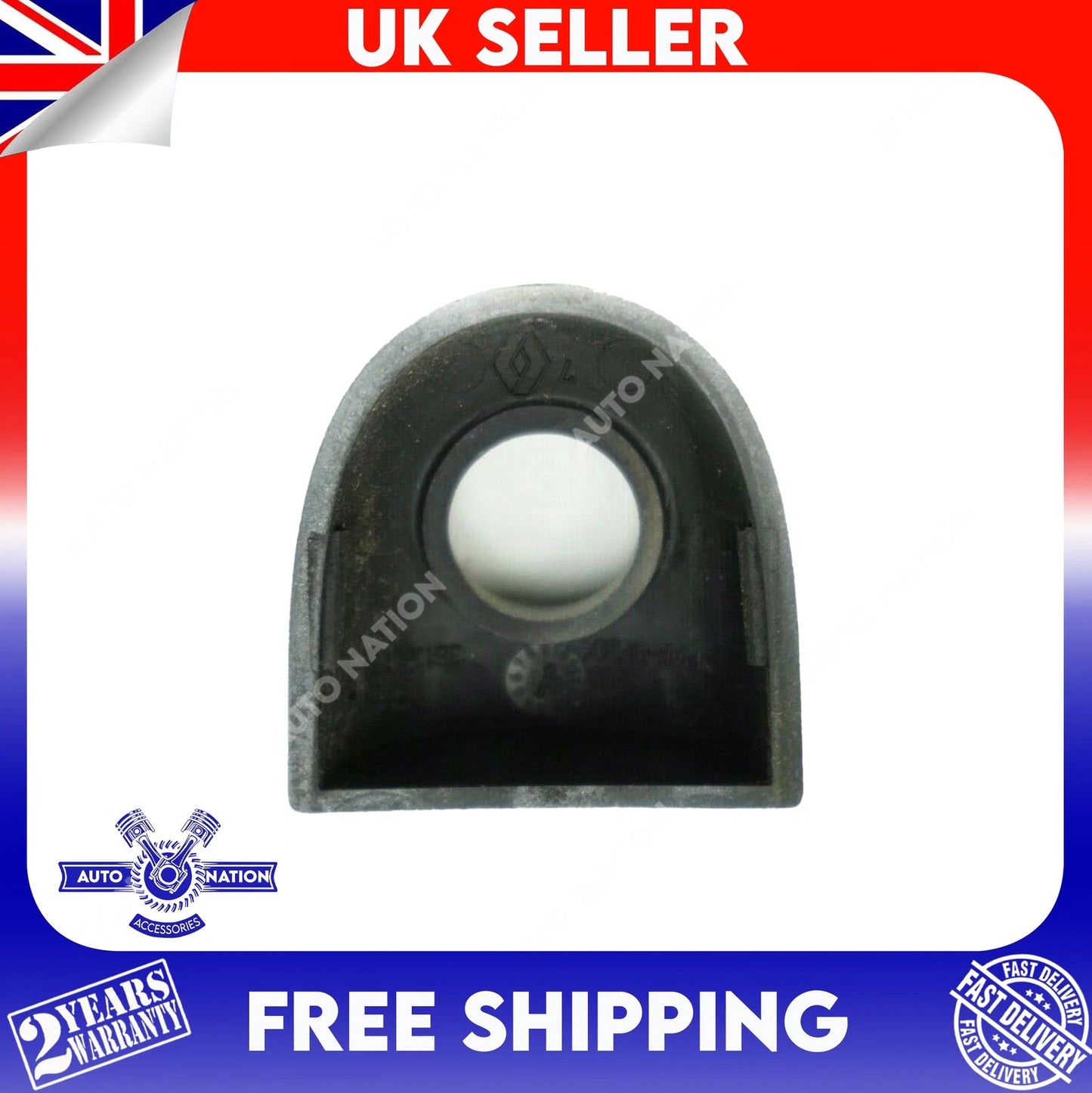 Motoviano Front Door Handle Key Hole Cover Cap for Renault Clio MK3 (2004-2013) Grey