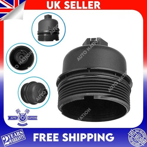 Motoviano Oil Filter Housing Cap with Seal for Ford, Peugeot, Citroen, Fiat, Vauxhall & Mini