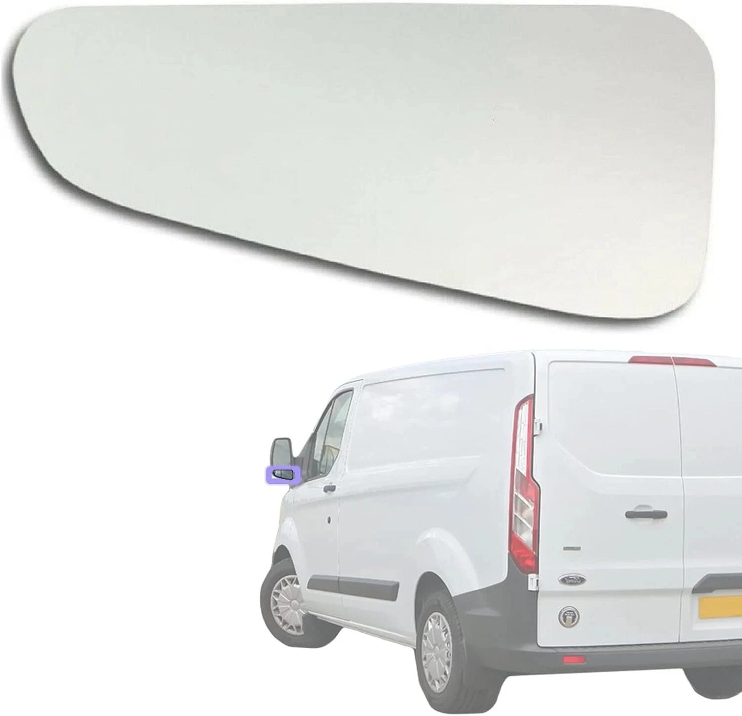 Ford Transit Custom (2012-2023) Left Passenger Lower Wing Mirror Glass