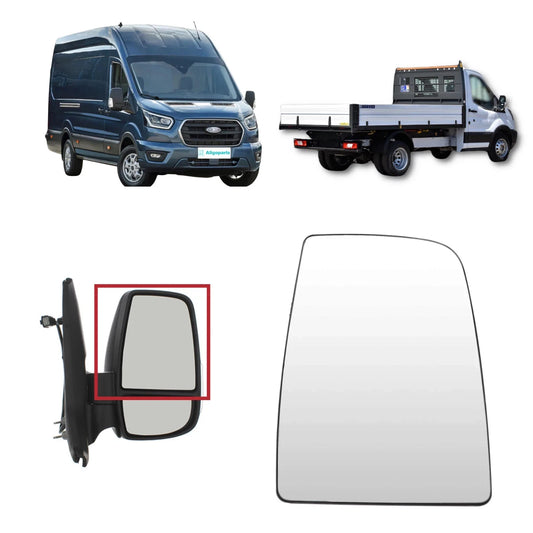 Ford Transit MK8 (2014-2024) Right Driver Main Upper Wing Mirror Glass (Unheated)