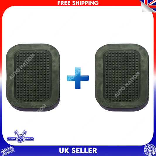 Motoviano 2x Brake & Clutch Pedal Pad Rubber for Ford Transit MK3 MK4 MK5 (1985-2000)
