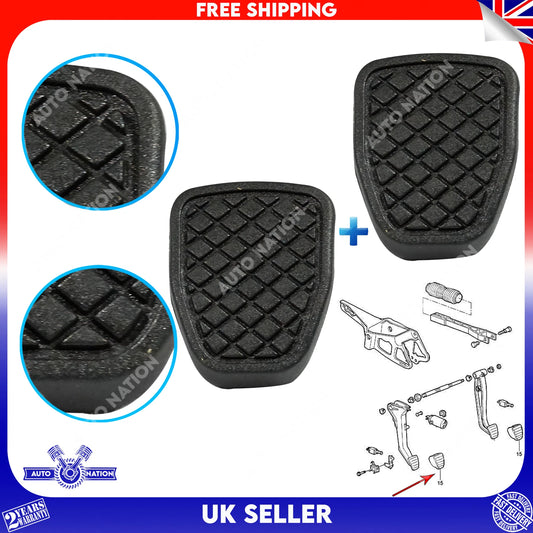 Motoviano 2x Brake & Clutch Pedal Pad Rubber for Subaru Impreza, Forester, Outback