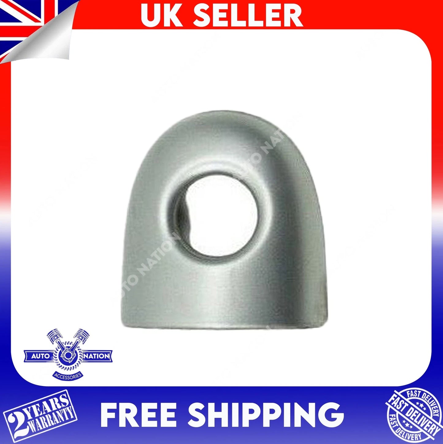 Motoviano Front Door Handle Key Hole Cover Cap for Renault Clio MK3 (2004-2013) Grey