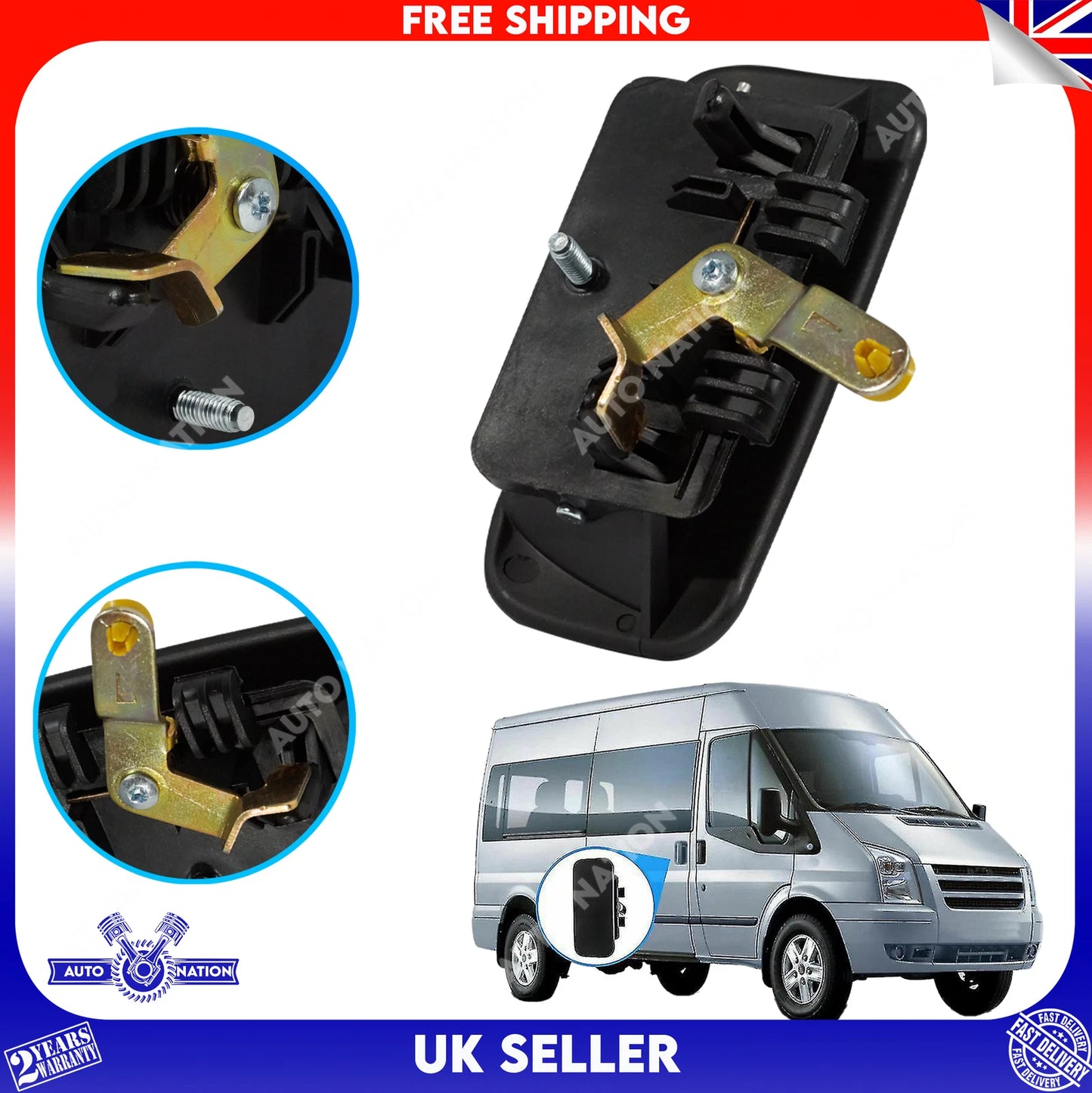 Motoviano Ford Transit MK6 MK7 Front Left Door Outer Handle (2000-2014)