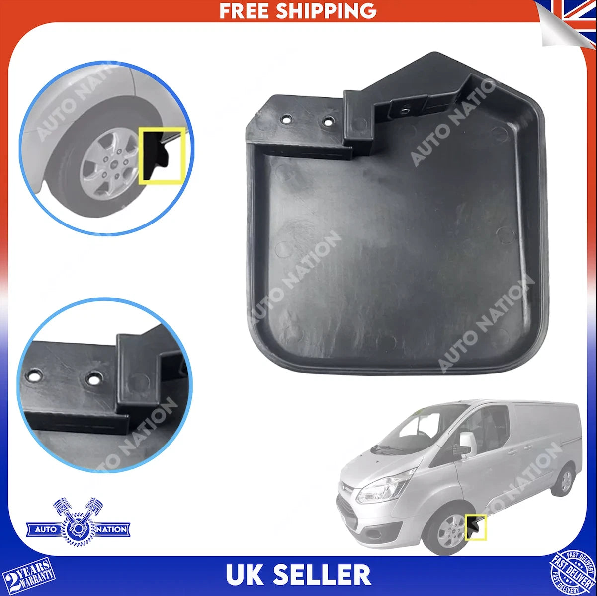 Motoviano Ford Transit Custom Front Mudflaps Guard Pair Left and Right (2012-Onwards)