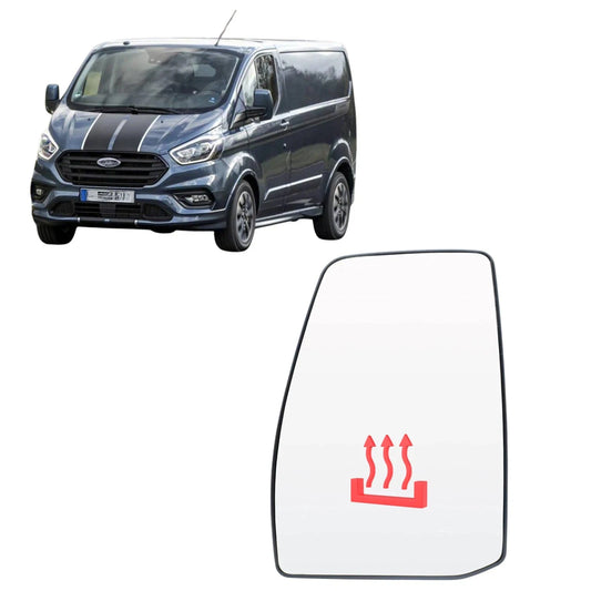 Ford Transit Custom (2012-2023) Left Passanger Main Upper Wing Mirror Glass (Heated)